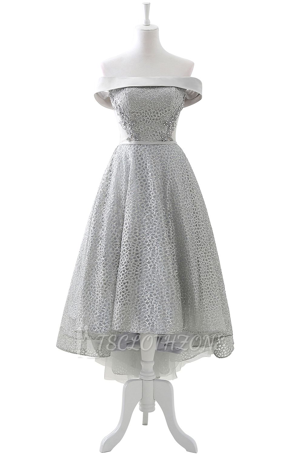 ANGELA | A-line Short Sequins Lace up Homecoming Dress With Beading