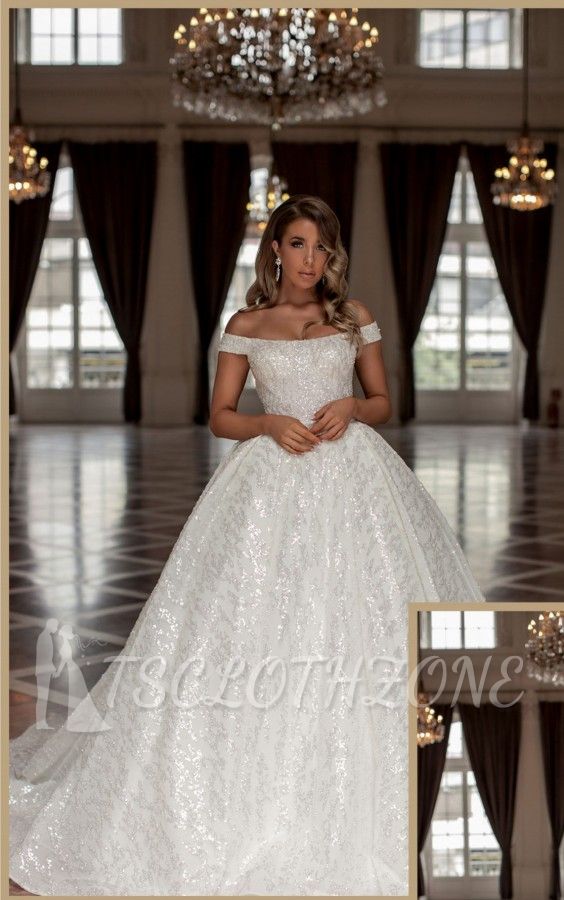 Designer wedding dresses glitter | Princess Wedding Dresses Cheap