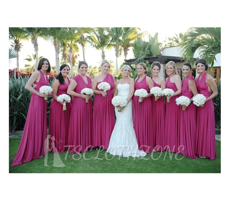 Magenta Infinity Bridesmaid Dress In   53 Colors