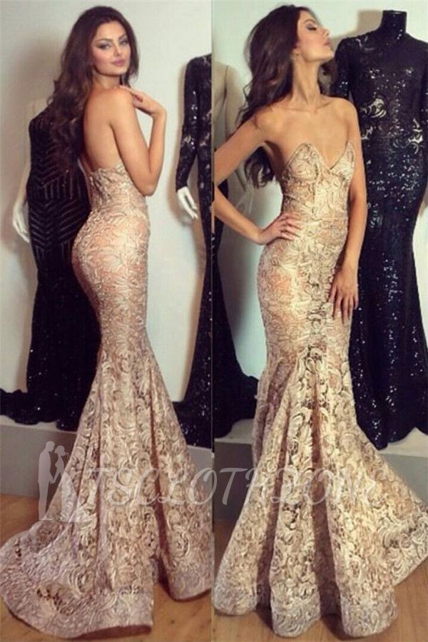 Stylish Sexy 2022 Evening Dress Mermaid with Lace Appliques Charming Party Dress