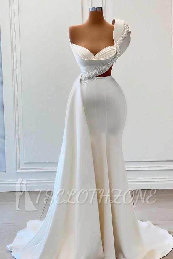 Elegant evening dresses with glitter | Prom dresses long white