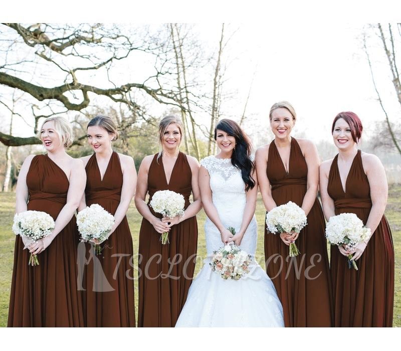 Brown Infinity Bridesmaid Dress In   53 Colors