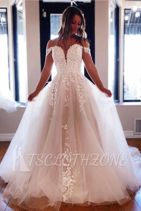 Designer Wedding Dresses Boho | Bridal Gowns A Line With Lace