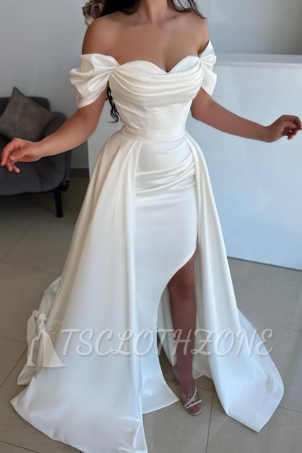 Sexy Wedding Dresses Cheap | Sheer Wedding Dresses A Line Satin