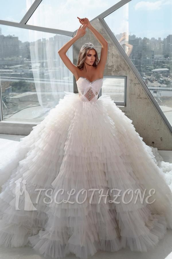 Extravagant wedding dresses A line | Princess wedding dresses online
