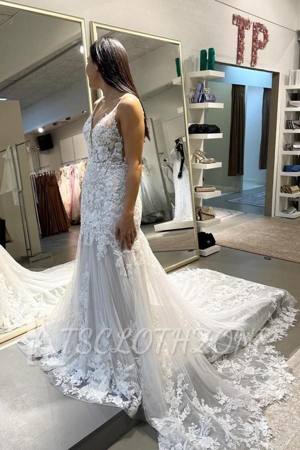 Designer wedding dresses mermaid style | Lace Wedding Dresses Cheap