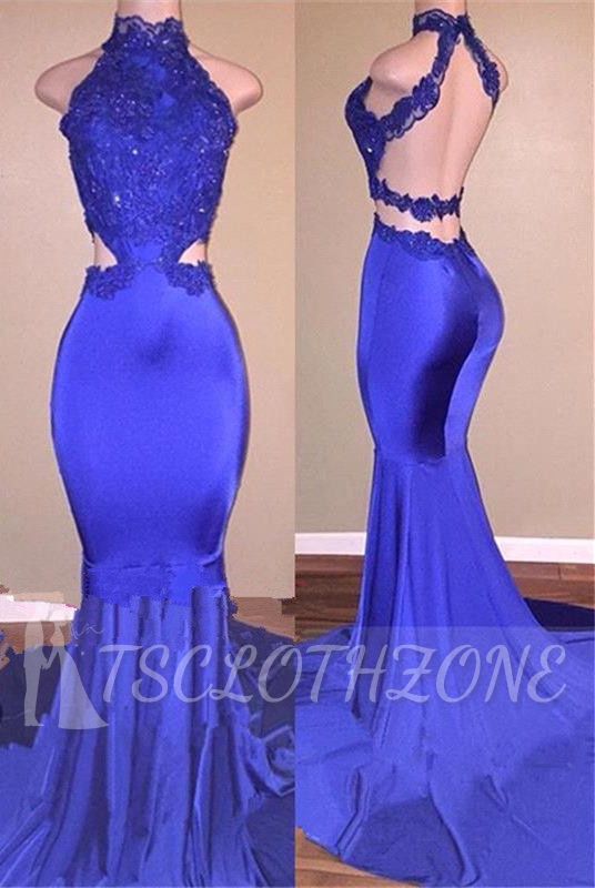 Lace Appliques Mermaid Evening Gowns | Prom Dress