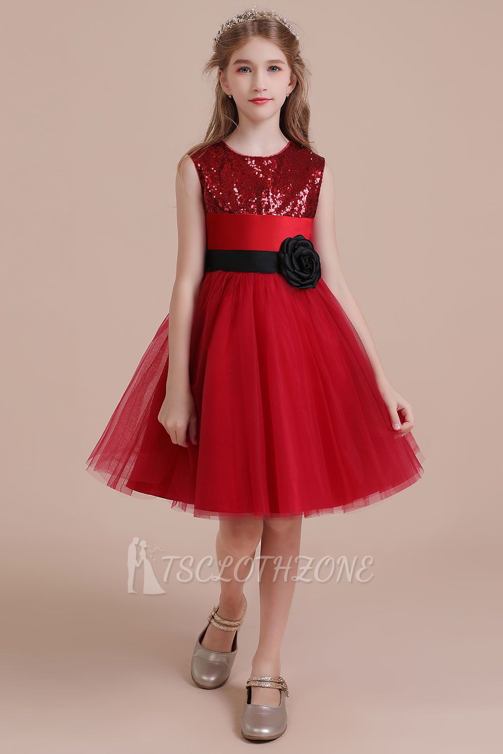 Fabulous Tulle A-line Flower Girl Dress |Graceful Sequins  Little Girls Dress for Wedding