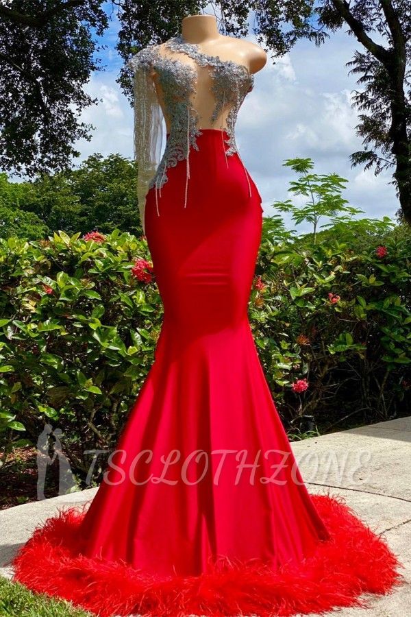 Sexy Prom Dresses Long Red | Evening dresses with glitter