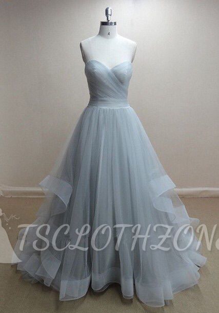 Sweetheart Organza Ball Gown Evening Dresses Sweep Train Ruffles 2022 New Popular Prom Gowns