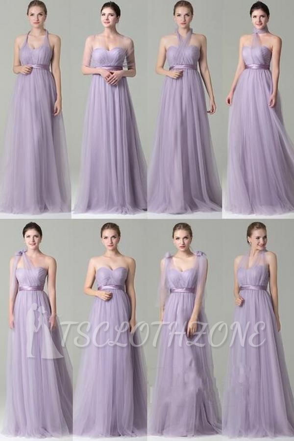 Infinity Bridesmaid Dress Tulle Convertible Chiffon Multi Way Warp Maxi Wedding Party Dresses