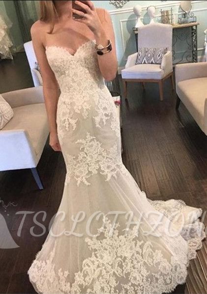 Lace Mermaid Sweetheart 2022 Bridal Gowns New Tulle Long Wedding Dresses