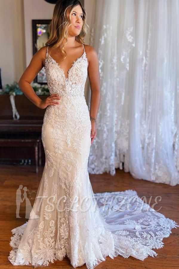 Chic wedding dresses mermaid | Wedding dresses with lace
