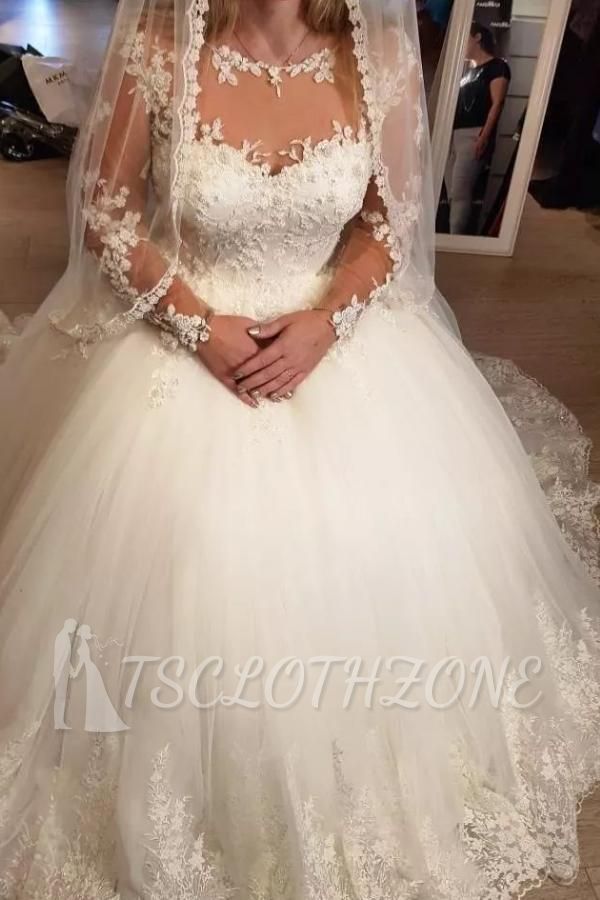 Elegante Brautkleider Prinzessin | Brautkleider mit Ärmeln