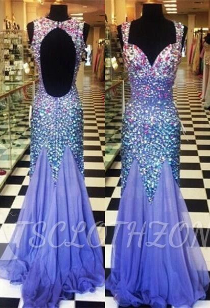 Sweetheart Halter Mermaid 2022 Evening Dresses Sequined Backless Floor Length Prom Gowns