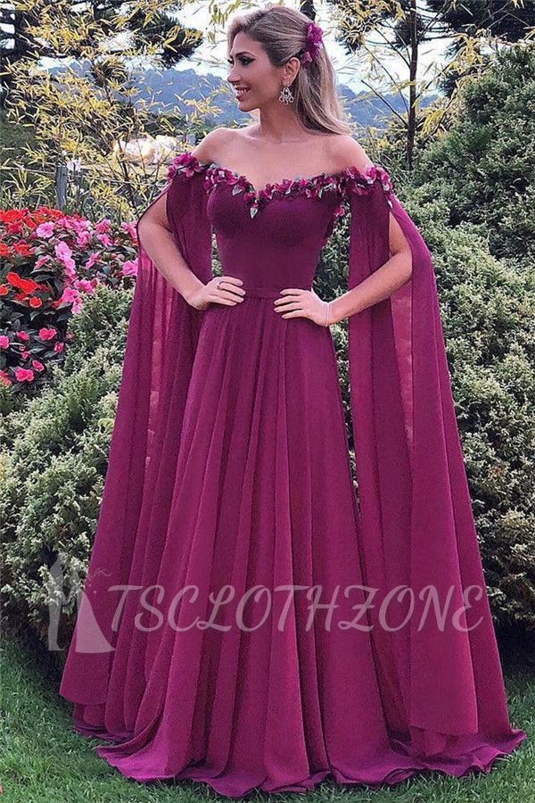 Affordable Sweetheart Formal Party Dresses |Chiffon Ruffles Sexy Long Evening Gowns