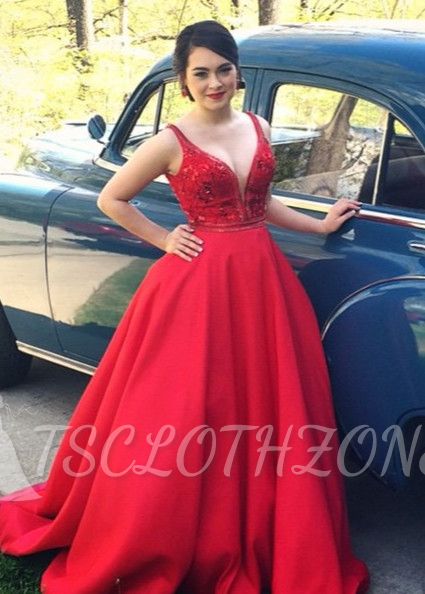 Elegantes Kleid mit rotem Spaghetti-Träger für formelle Anlässe Neueste Sweep Train 2022 Abendkleid