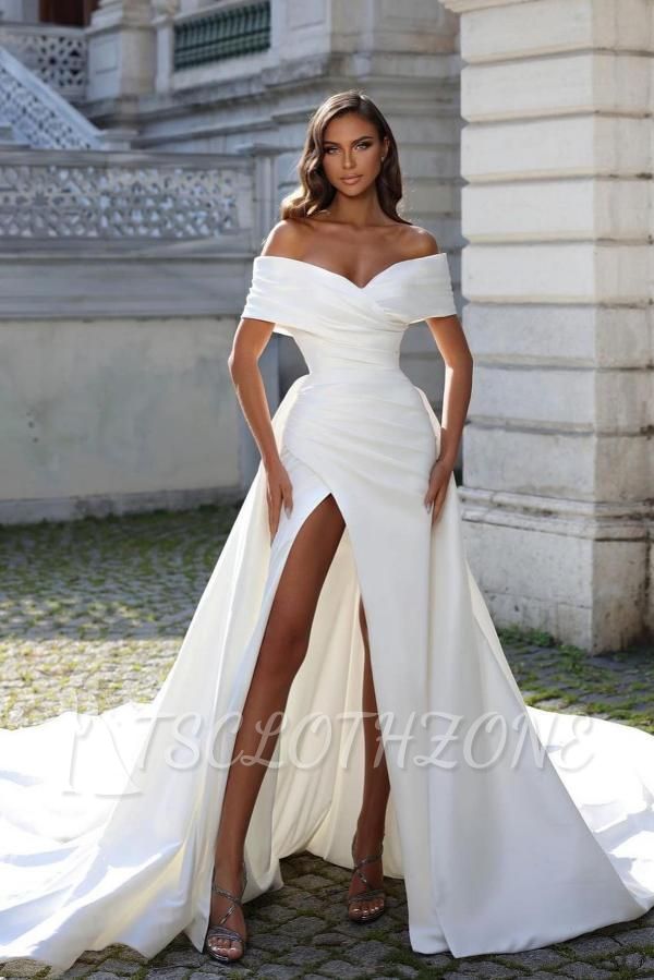 Wunderschöne Brautkleider in A-Linie aus Satin | Brautkleider günstig