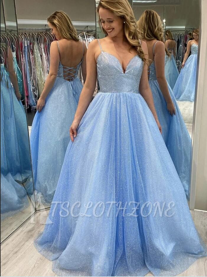 Sweetheart Straps A-line Prom Gown