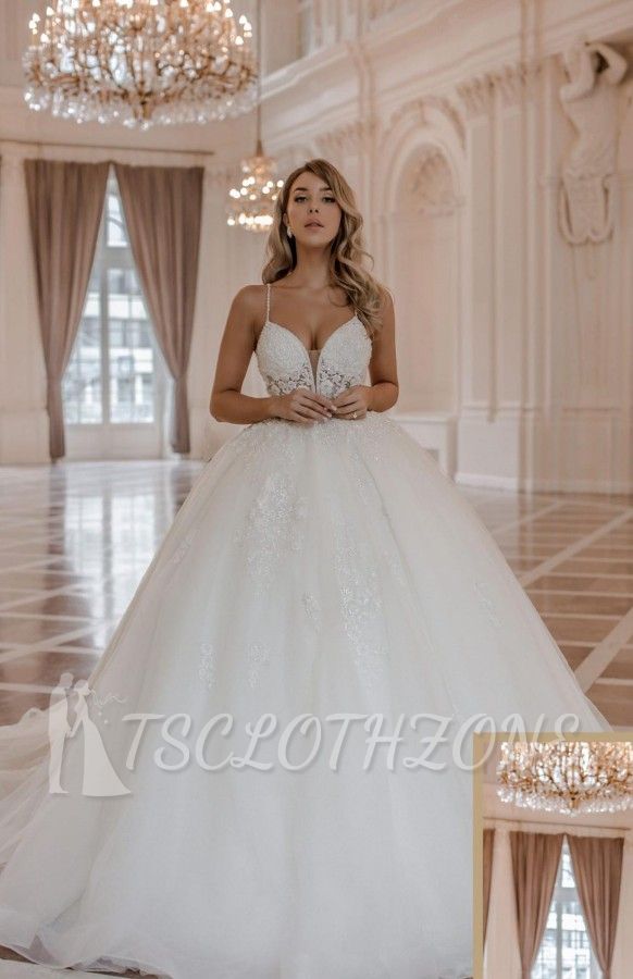 Wunderschöne Prinzessinnen-Brautkleider | Brautkleider mit Spitze