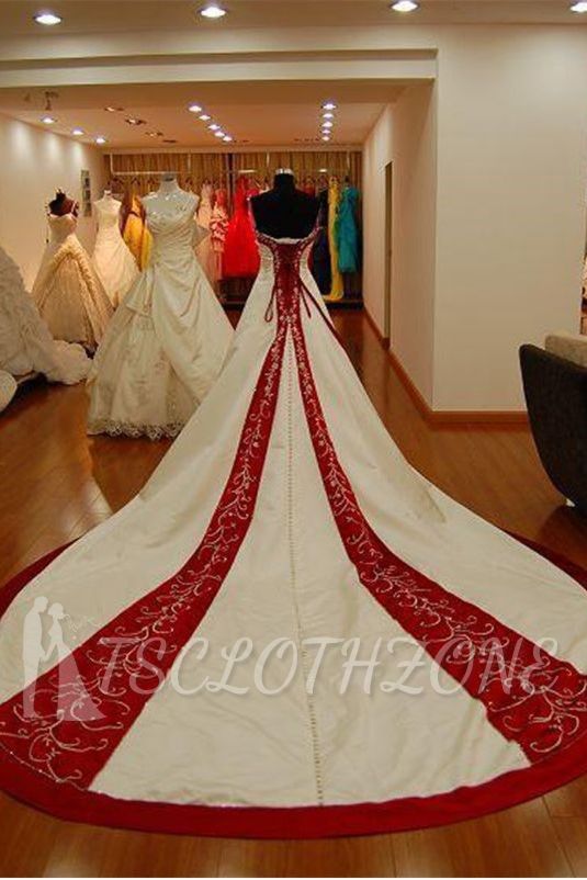 2022 Embroidery Wedding Dress Sweetheart Lace Up wedding Gown