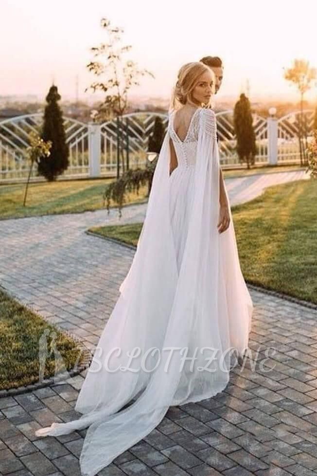 Gorgeous Off The Shoulder Tulle Beading A-Line Wedding Dresses