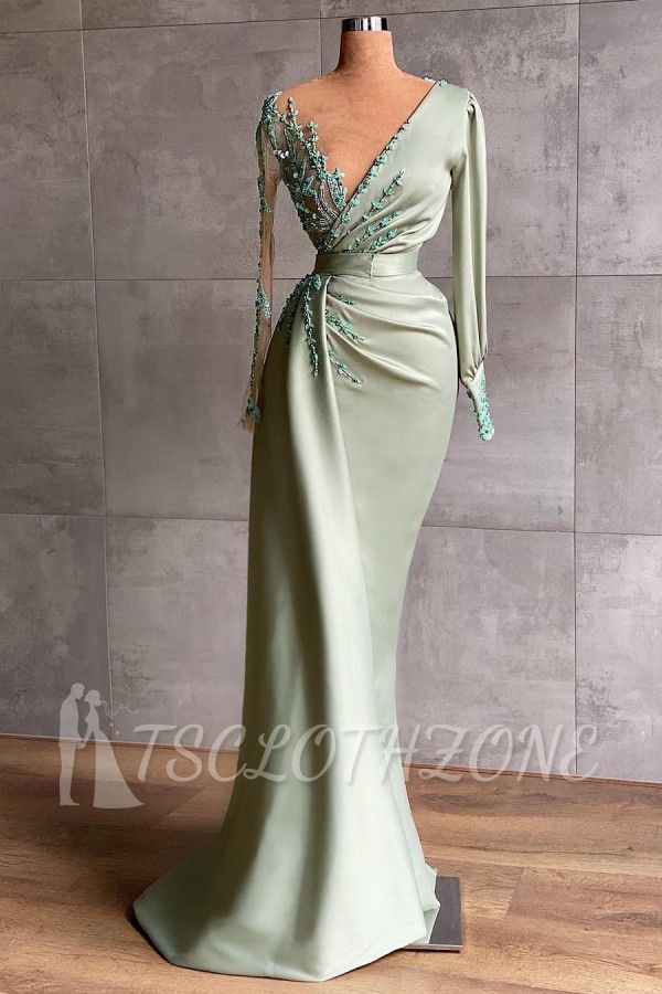 Stunning One Shoulder Mermaid Prom Dress with 3D Floral Pattern