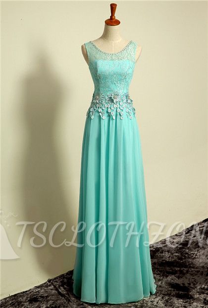 Ice Blue Floor Length Lace 2022 Prom Gowns Applique Sexy Charming Evening Dresses