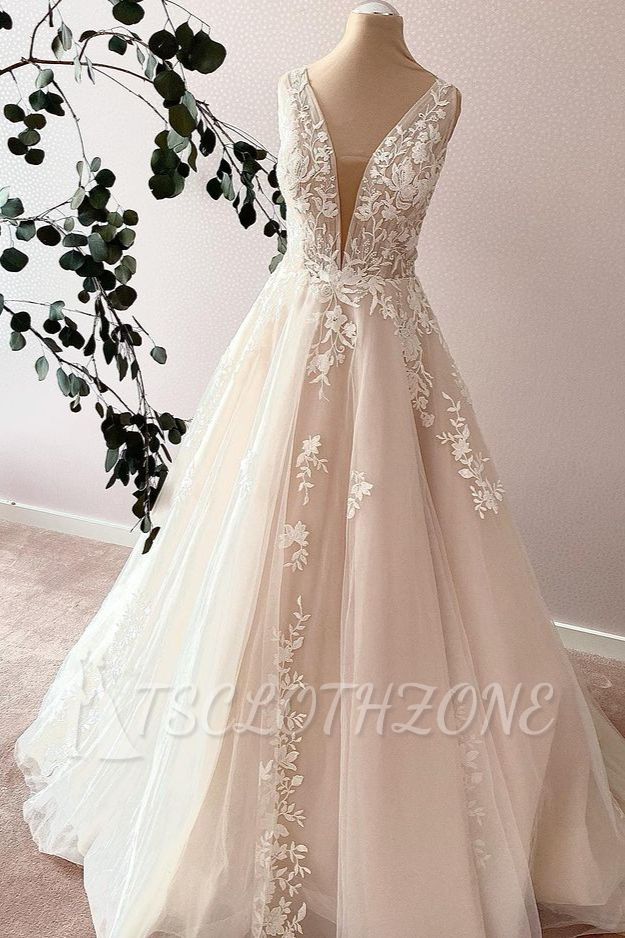 Sexy wedding dresses A line | Wedding dresses with lace