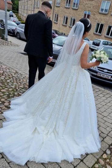 Gorgeous Wedding Dresses Cream | Wedding dresses A line lace_5
