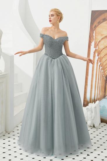 Harry | Elegant Emerald green Off-the-shoulder Ball Gown Dress for Prom/Evening_20