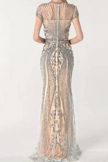 Luxury Mermaid Halter Rhinestones Prom Dress with Tassel | Sparkle Formal Evening Dresses_6