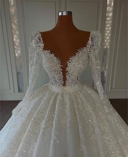 Luxury Wedding Dresses With Sleeves | Princess wedding dresses lace_4