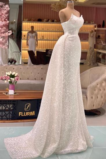 Designer evening dresses glitter | Long White Prom Dresses Cheap_2