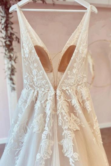 Simple wedding dress Boho | Wedding dresses a line lace_4
