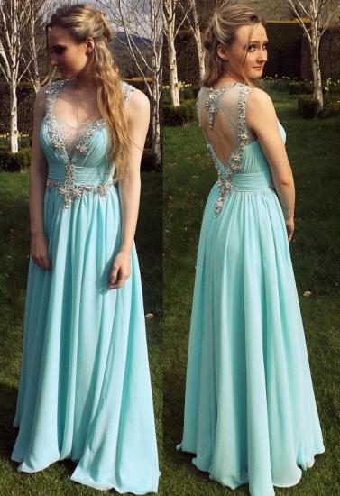 Chiffon A-Line Empire Prom Dress Halter Floor Length Ruffles Evening Gown