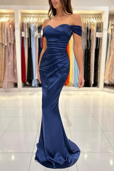 Simple Long Evening Dresses Cheap | Prom Dresses Dark Blue_2