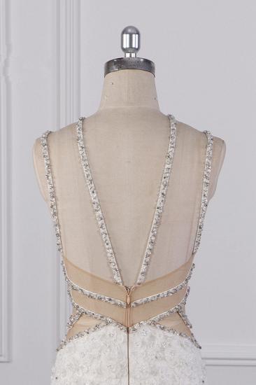 TsClothzone Gorgeous Sleeveless Lace Beadings Wedding Dress Appliques Rhinestones Bridal Gowns Online_6