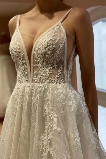 Boho Wedding Dresses Lace | A line wedding dresses cheap_4