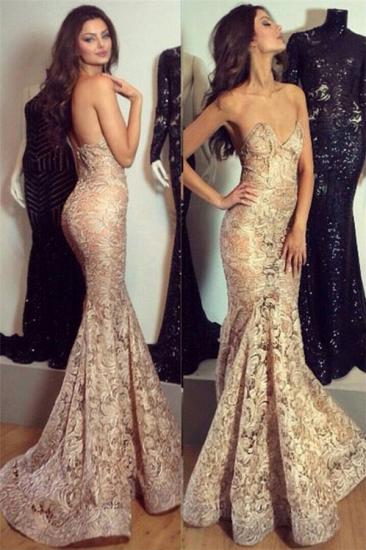 Stylish Sexy 2022 Evening Dress Mermaid with Lace Appliques Charming Party Dress_1