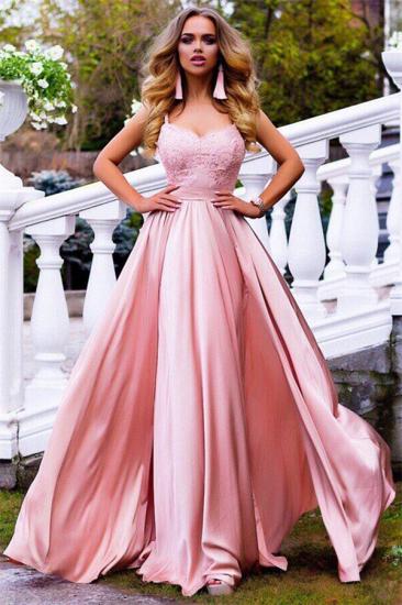 Spaghetti Straps Pink Formal Evening Dresses | Sexy Sleeveless 2022 Cheap Ball Dresses