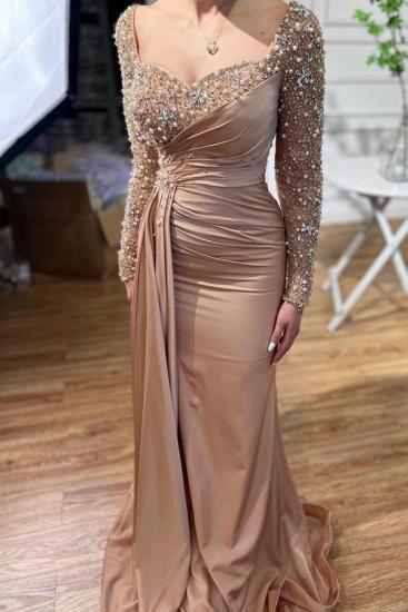 Beautiful evening dresses with sleeves | Long Prom Dresses Cheap