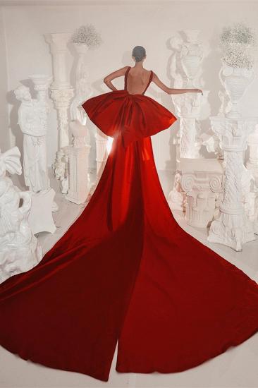 Trendy Red Hi-Lo Beading Sleeveless Homecoming Dress Prom Dress_3