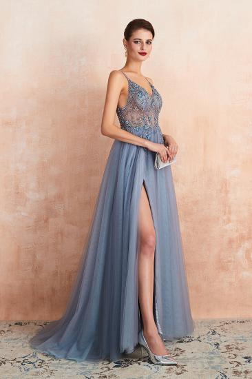 Charlotte | New Arrival Dusty Blue, Pink Spaghetti Strap Prom Dress with Sexy High Split, Evening Gowns Online_13
