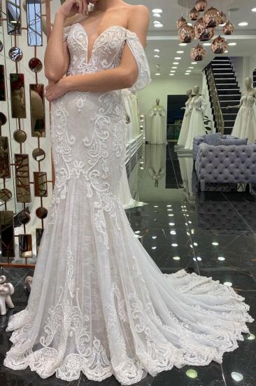 Sweetheart mermaid lace wedding dress_1