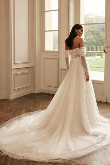 Designer wedding dresses A line | Wedding Dresses With Glitter_2