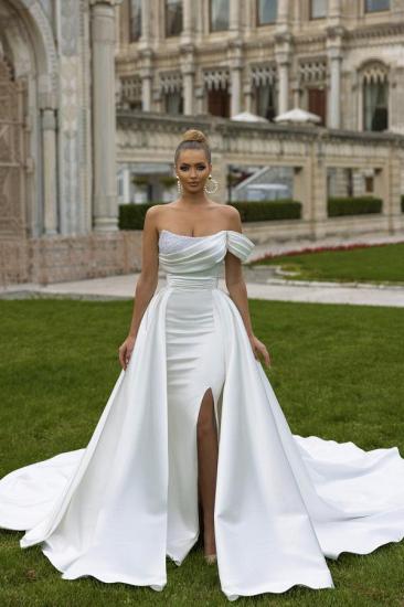 Sexy wedding dress A line | Satin Wedding Dresses Cheap