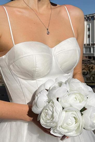 Einfache Brautkleider kurz | A-Linie Brautkleider billig_3