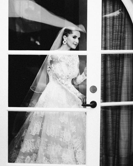 Designer Wedding Dress A LINE Lace Long_5