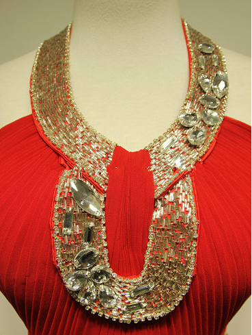 Halter Red Crystal 2022 Abendkleider Tüll Luxuriöse maßgeschneiderte charmante Partykleider_4